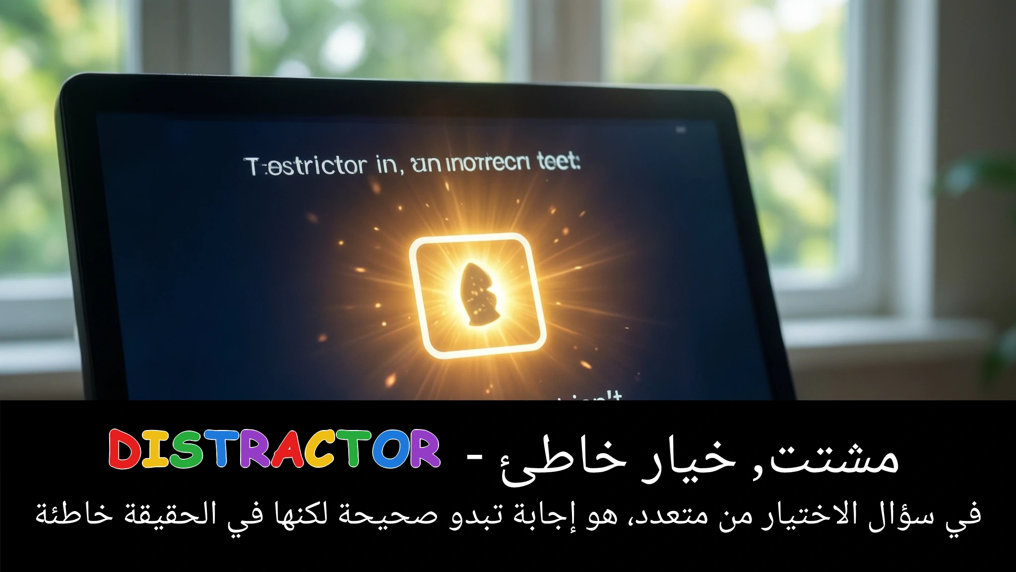 Arabic Illustration for distractor